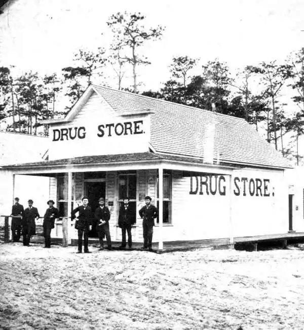 Historic photograph: Drug Store scene — identifier PR13256