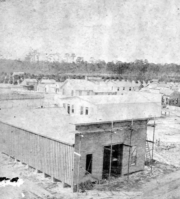 Fisher's Drug Store under construction