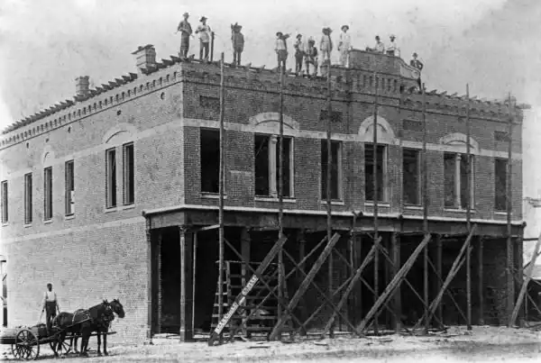Miller Building under construction