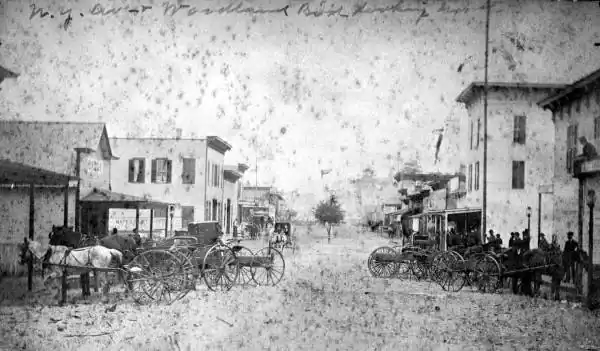 Looking north on Woodland Boulevard — PR13293 scan