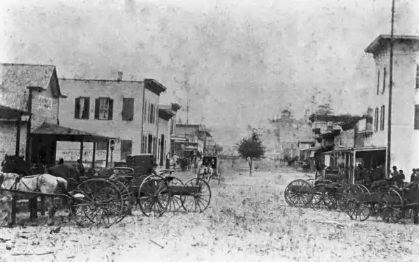 Looking north on Woodland Boulevard from New York Avenue